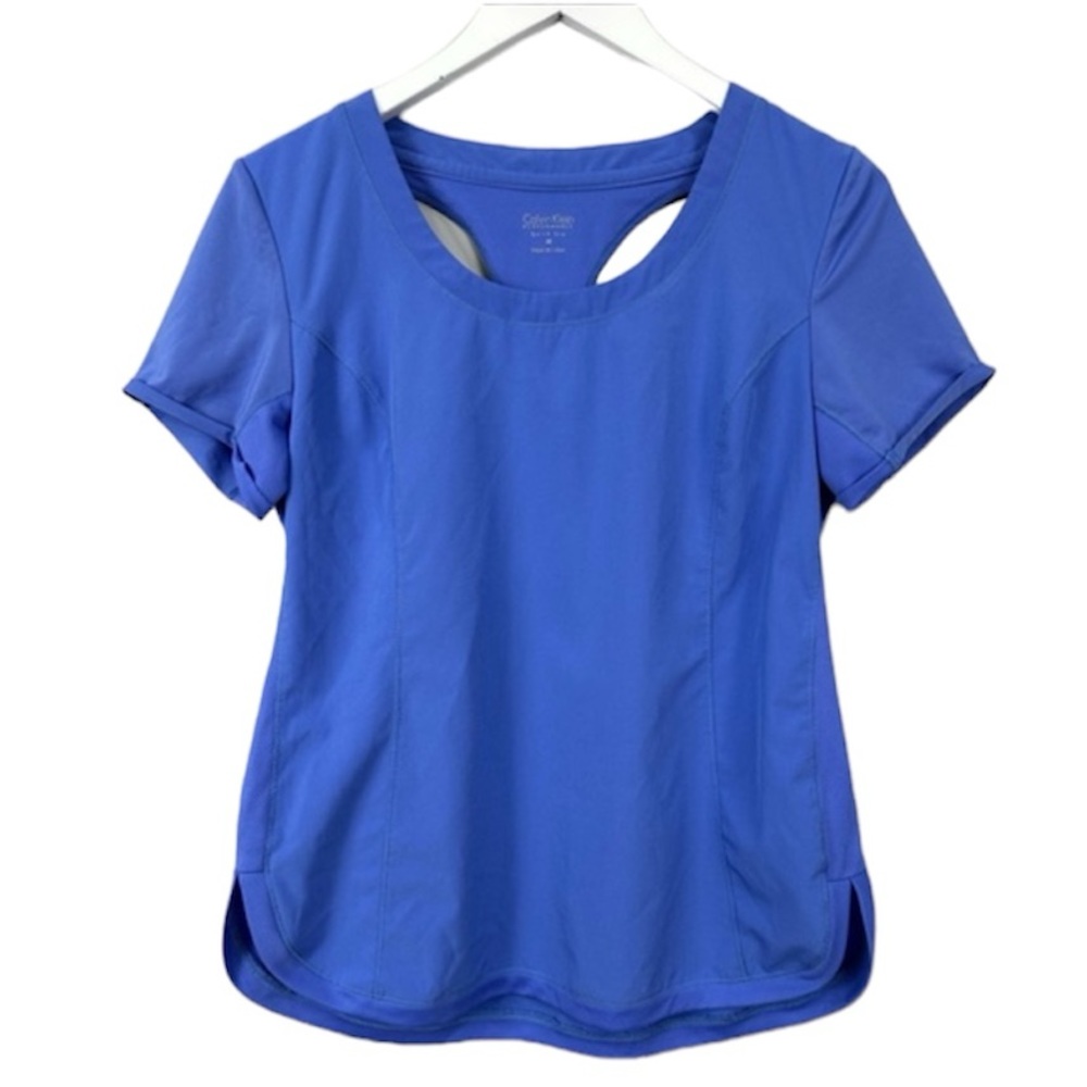 Calvin Klein Performance Blue Racerback Quick Dry Tee T Shirt Size Medium